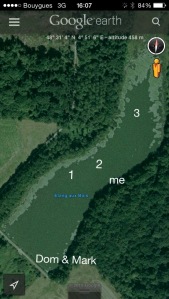 My fishing spots, it was a real privelage to fish such an amount of water on such a stunning lake